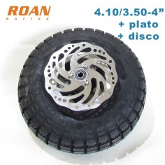 Rueda patinete completa 4.10/3.50-4" - Motosapollo.com