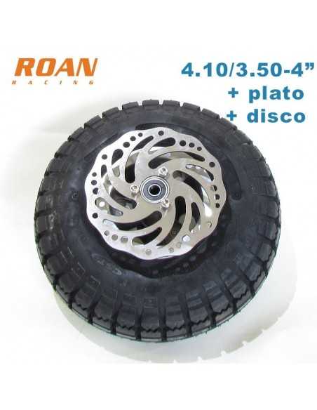 Rueda patinete completa 4.10/3.50-4" - Motosapollo.com