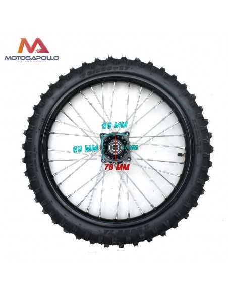 Rueda delantera pit bike 60-100/17" SDG - Motosapollo.com
