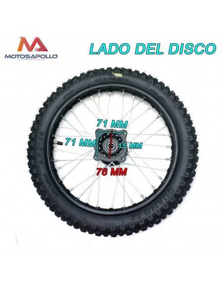 Rueda delantera pit bike 2.50-14 SDG - Motosapollo.com
