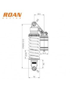 Amortiguador DNM 260mm pit bike - Motosapollo 2