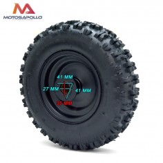 Rueda delantera miniquad 4.10-6 - Motosapollo.com 2