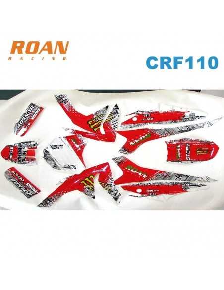 Adhesivos CRF110 Monster-rojo - Motosapollo.com