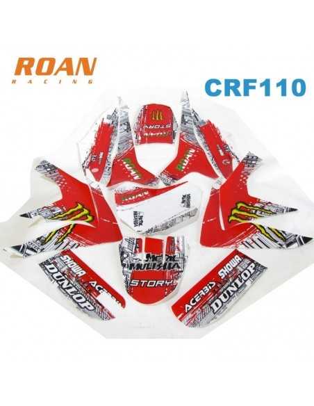 Adhesivos CRF110 Monster-rojo - Motosapollo.com