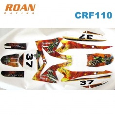 Adhesivos CRF110 Monster AXE 125cc - Motosapollo.com