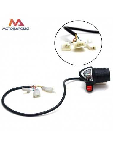 Acelerador eléctrico 6PIN 24V mini cross Motosapollo.com