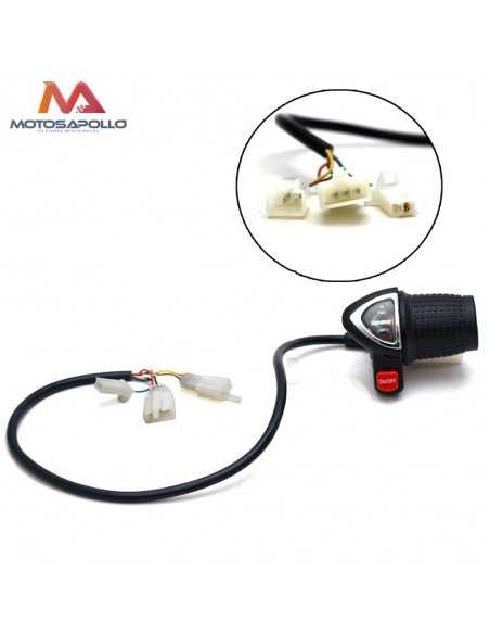 Acelerador eléctrico 6PIN 24V mini cross Motosapollo.com