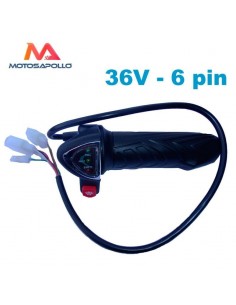 Acelerador eléctrico 36V 6pin - Motosapollo.com