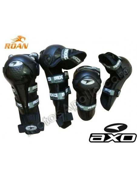 Rodilleras y coderas articuladas axo cross - Motosapollo