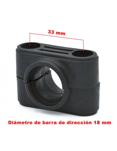 Soporte eje dirección mini quad Ø22mm - Recambiosminimotos.com