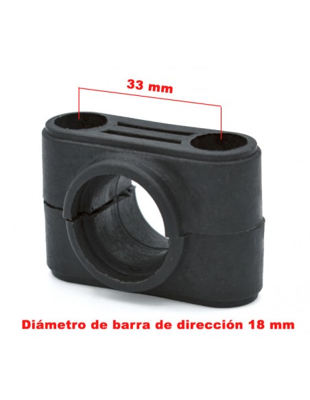 Soporte eje dirección mini quad Ø22mm - Recambiosminimotos.com