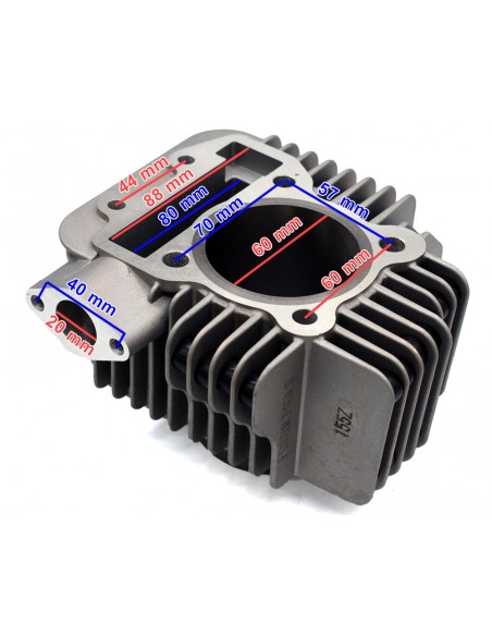 CILINDRO 60mm pit bike 155cc ZS (camisa 90mm) - Recambiosminimotos.com