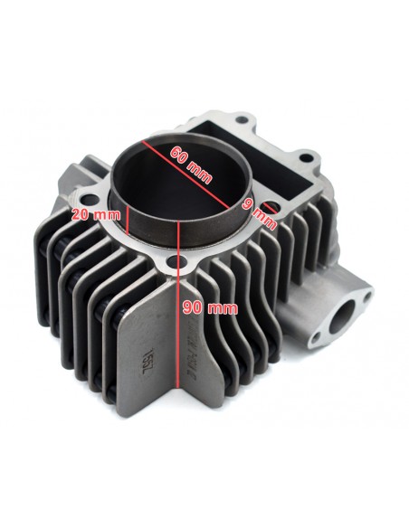 CILINDRO 60mm pit bike 155cc ZS (camisa 90mm) - Recambiosminimotos.com