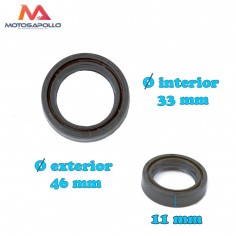 Reten guarda polvo 33-46-11 mm Pit bike Motosapollo.com