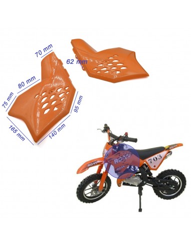 Plásticos laterales minicross Roan 703