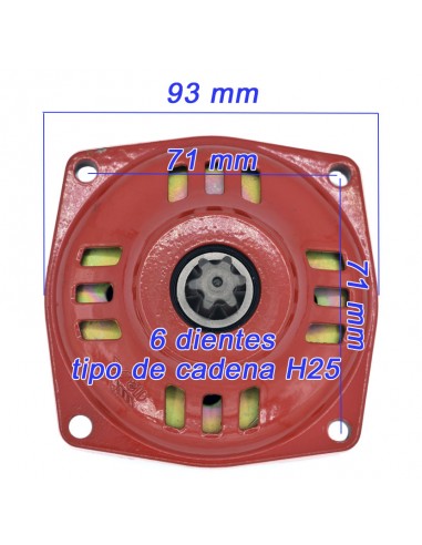 CAMPANA EMBRAGUE H25 6T MINI rojo