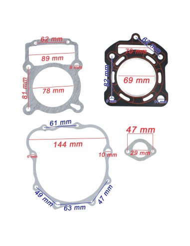 KIT JUNTA MOTOR 250CC AIRE LONCIN 69mm