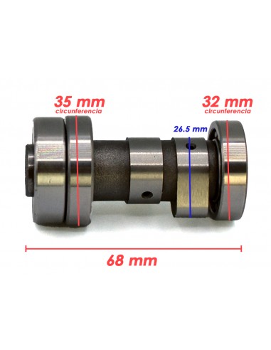 ARBOL DE LEVA 68mm 3T TZH 90/110/124CC