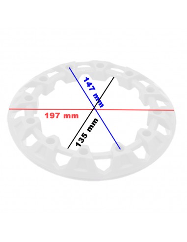 Embellecedor llanta 7 pulgadas quad