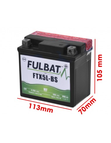 BATERIA 12V-4.2AH FULBAT FTX5L-BS AGM...