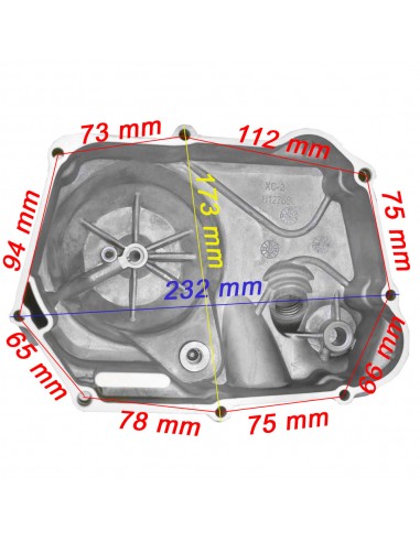 TAPA MOTOR DERECHA 70-110cc arranque...