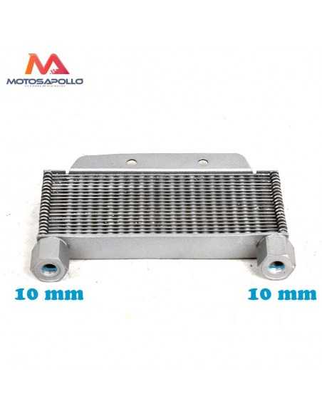 Radiador de aceite aluminio racor 10 mm pit bike - Motosapollo.com