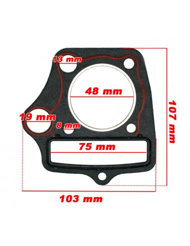 Junta culata 48mm quad