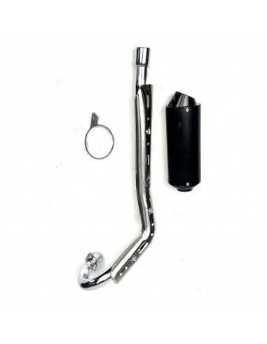 Escape aluminio ovalado 32mm - Motosapollo.com