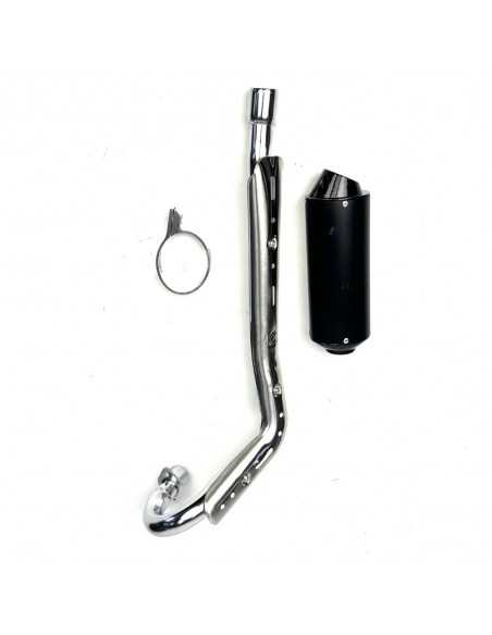 Escape aluminio ovalado 32mm - Motosapollo.com