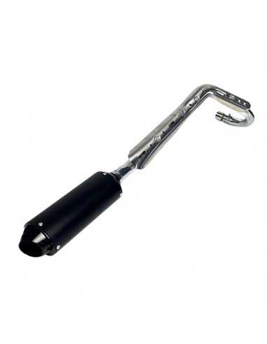 Escape aluminio ovalado 32mm - Motosapollo.com