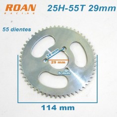 Plato de cadena H25 55T 29mm - Motosapollo.com