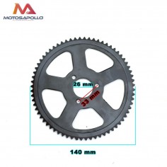 Plato de cadena 26mm 68T minimoto Motosapollo.com 2