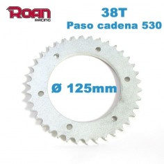 Plato cadena 530 38T 125mm - Motosapollo.com