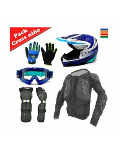 Pack protecciones Cross niño con peto integral - Recambiosminimotos.com 2