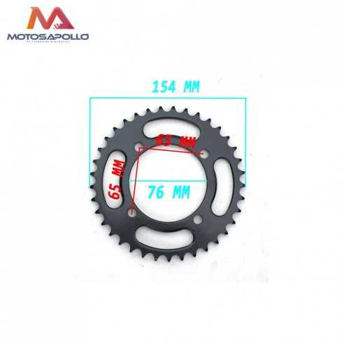 Plato cadena 428 76mm pitbike SDG -Motosapollo.com