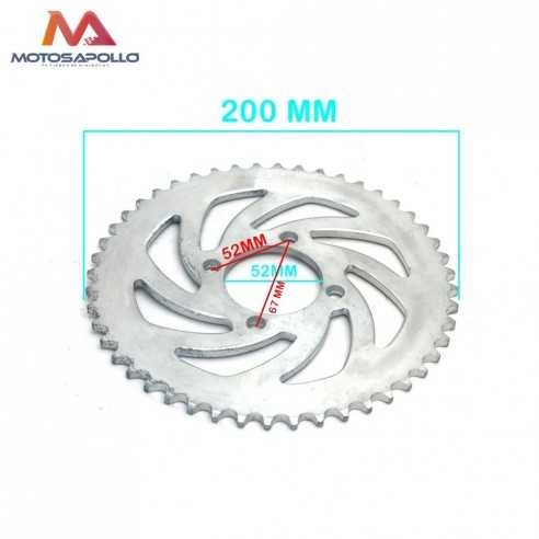 Plato cadena 420 48T pit bike - Motosapollo.com