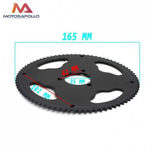 Plato cadena 25H minicross - Motosapollo.com