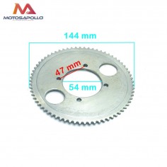 Plato cadena 25H 54mm patinete - Motosapollo.com 2