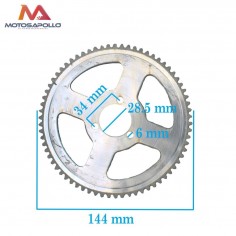 Plato arrastre 70T cadena 25H - Motosapollo.com 2