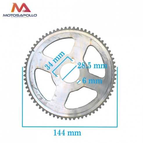 Plato arrastre 70T cadena 25H - Motosapollo.com