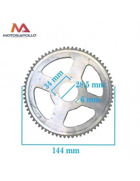Plato arrastre 70T cadena 25H - Motosapollo.com