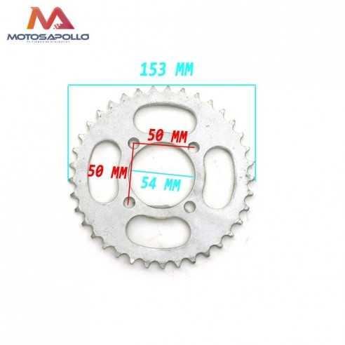 Plato arrastre 37T pitbike AGB - Motosapollo.com