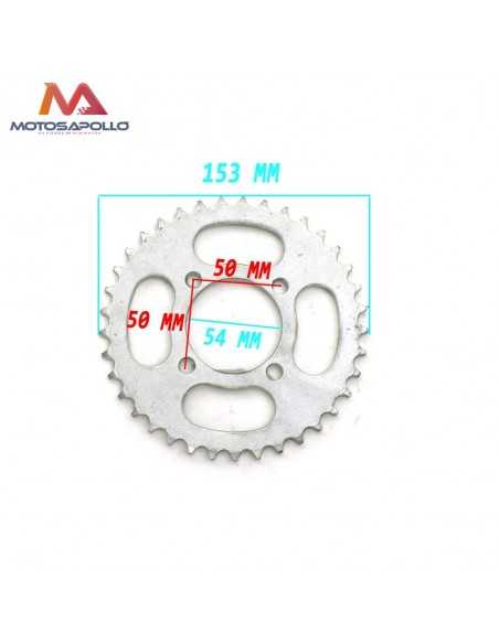 Plato arrastre 37T pitbike AGB - Motosapollo.com