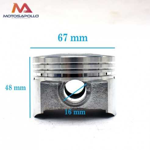 Piston pit bike 67X48mm 250cc ZS - Motosapollo.com