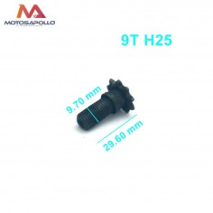Piñon salida H25 9T minimoto-Motosapollo.com 2
