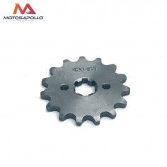 Piñon salida 420 15T 17mm pit bike - Motosapollo.com