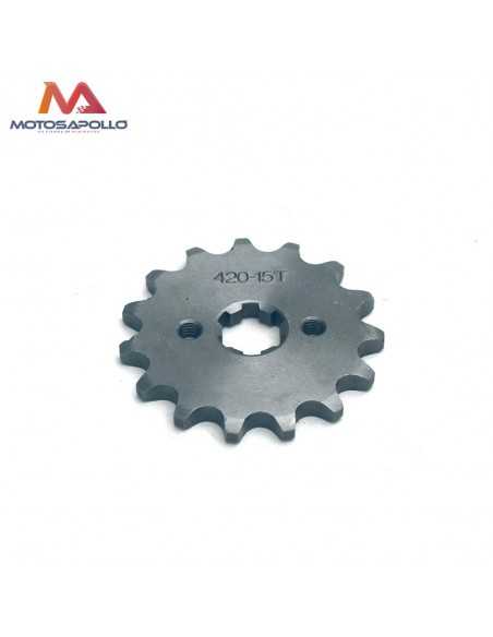 Piñon salida 420 15T 17mm pit bike - Motosapollo.com