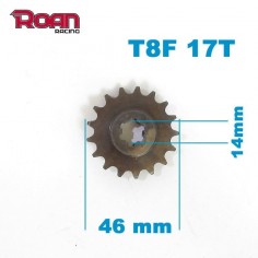 Piñon salida 17T T8F reductora - Motosapollo.com
