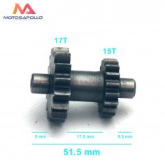 Piñon reductor motor arranque 15-17T pit bike-Motosapollo.com 2