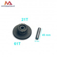 Piñon engranaje intermedio 250cc pit bike - Motosapollo.com 2